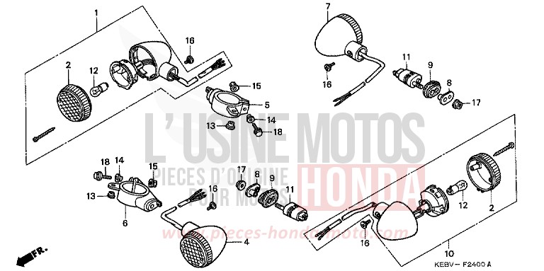 WINKER for CA125 REBEL BLACK (NH1) from 1998